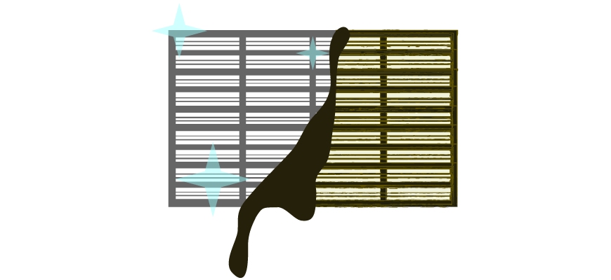 Drawing of a Clean and Dirty Cell