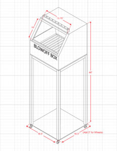 Mist Containment Station Drawing Dimensions