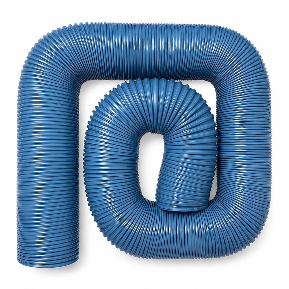 6" Flex Hose Polyurethane (25') R-2 Blue 6